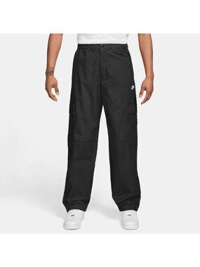 Nike Men's NSW Club Woven Cargo Pants Loose Fit Black Size XS NEW WITH TAGS!
